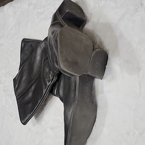 Connie Black Leather Riley Boots